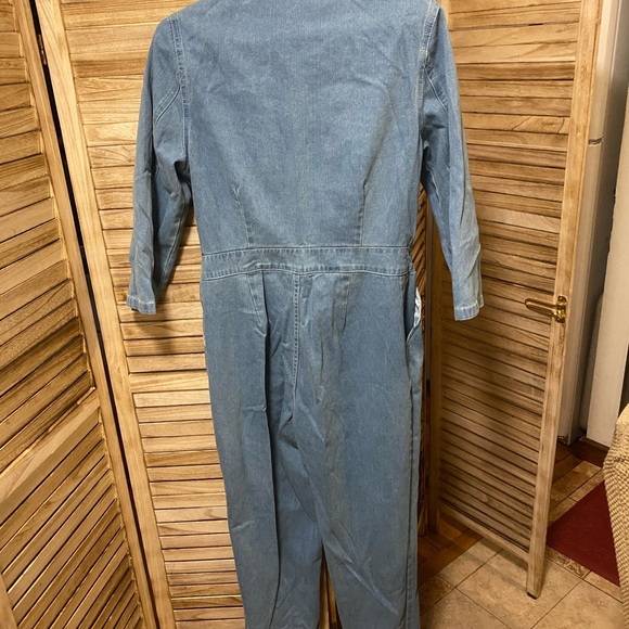 SHEIN Button front denim jumpsuit - Picture 11 of 16